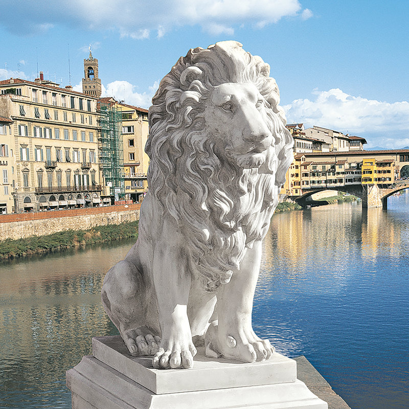 Design Toscano Lion of Florence Sentinel Statue & Reviews Wayfair